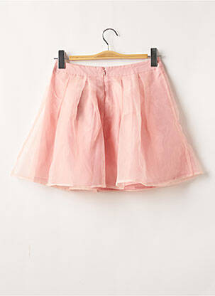 Jupe courte taille haute rose BOOHOO femme