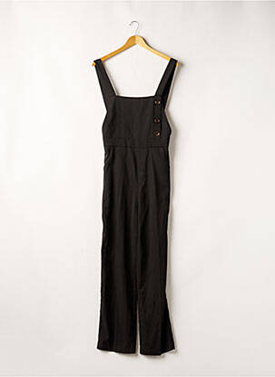 Combi-pantalon fermeture boutonnée sur le devant fines bretelles noir GRACE & MILA femme