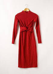 Robe mi-longue rouge PULL & BEAR pour femme seconde vue