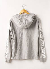 Sweat-shirt à capuche gris NIKE pour femme seconde vue