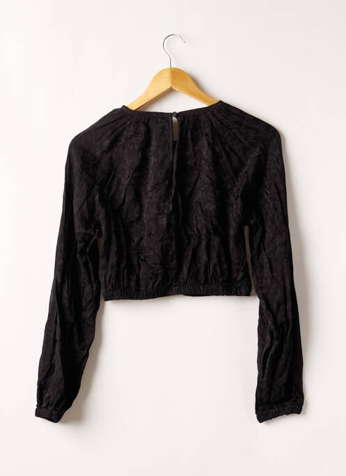 Blouse col rond manches longues noir KOOKAI femme