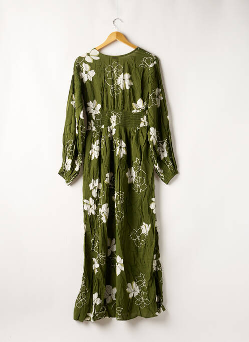 Robe longue manches longues manches longues vert BILLABONG femme