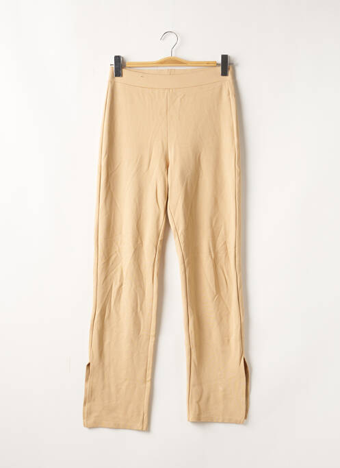 Pantalon droit stretch taille haute beige ROMY X NA-KD femme