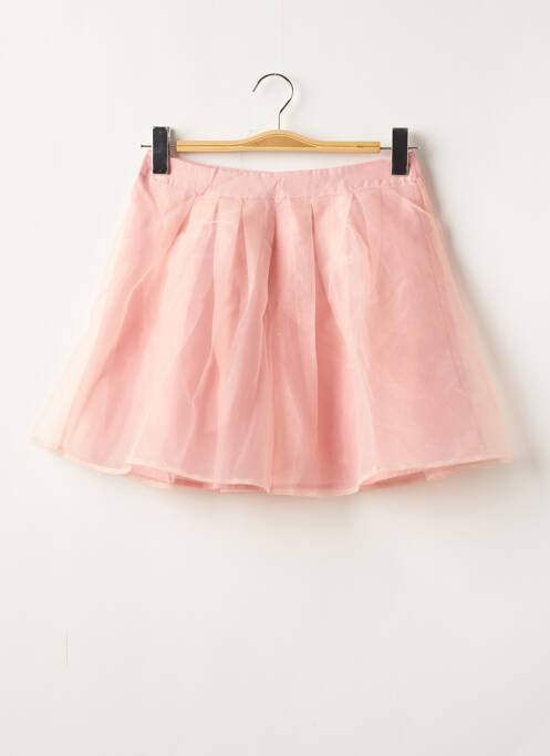 Jupe courte taille haute rose BOOHOO femme