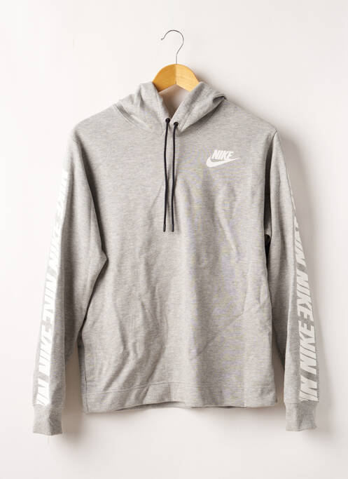 Sweat-shirt à capuche gris NIKE pour femme