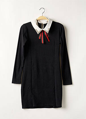Robe mi-longue manches longues manches longues noir J&H FASHION femme