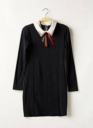 Robe mi-longue manches longues manches longues noir J&H FASHION femme