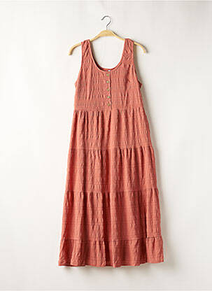 Robe mi-longue rose SANS MARQUE pour femme