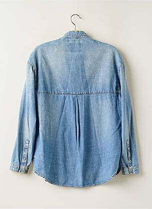 Chemisier coupe fluide manches longues bleu ZARA femme