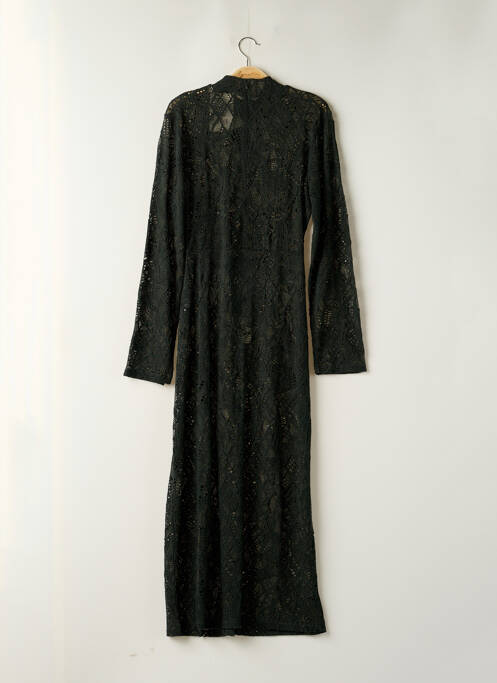 Robe longue manches longues manches longues vert GESTUZ femme