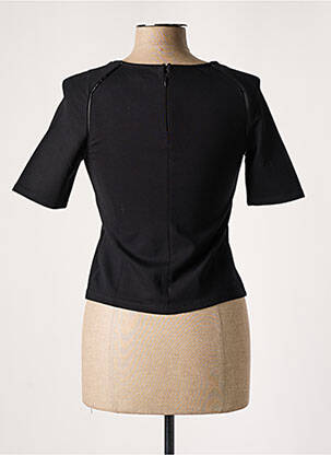 Top tissage jersey manches courtes noir ARMANI femme