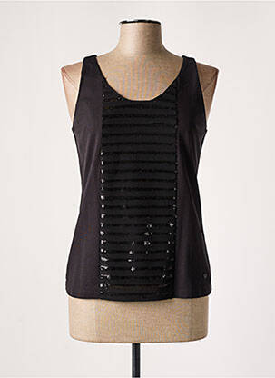 Top stretch sans manche noir ARMANI femme
