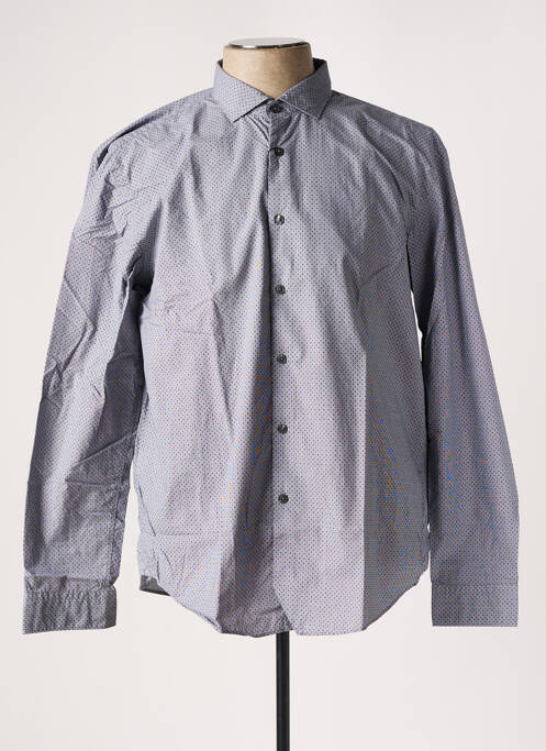 Chemise manches longues gris HUGO BOSS pour homme