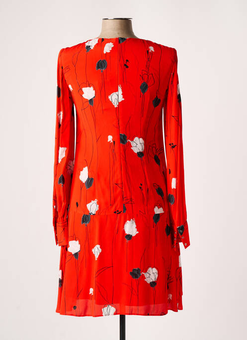 Robe mi-longue rouge HUGO BOSS pour femme