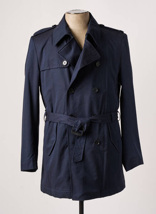 Trench bleu HUGO BOSS pour homme