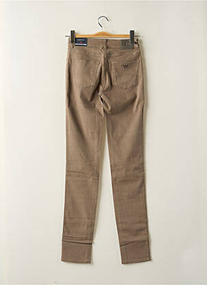 Pantalon slim marron ARMANI femme