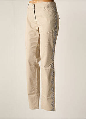 Pantalon slim beige MARC CAIN femme