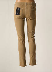 Pantalon slim marron EMPORIO ARMANI pour femme seconde vue