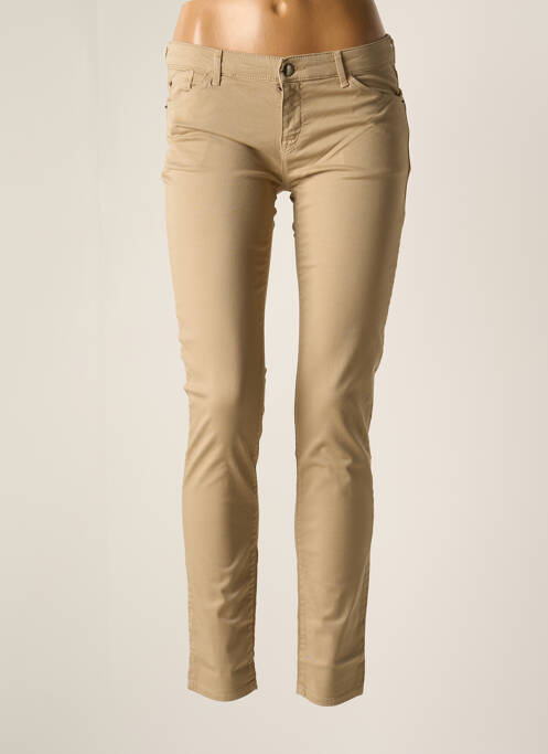 Jeans coupe slim beige EMPORIO ARMANI pour femme