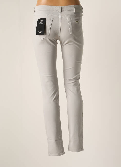 Jeans coupe slim gris EMPORIO ARMANI femme