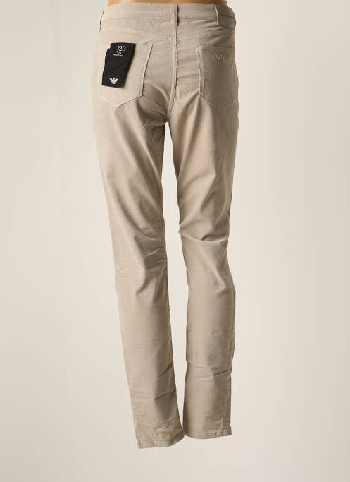 Pantalon slim gris EMPORIO ARMANI pour femme