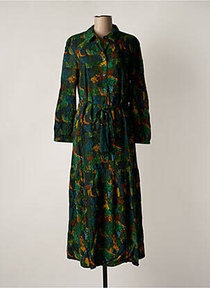 Robe longue manches longues manches longues bleu AGATHE & LOUISE femme