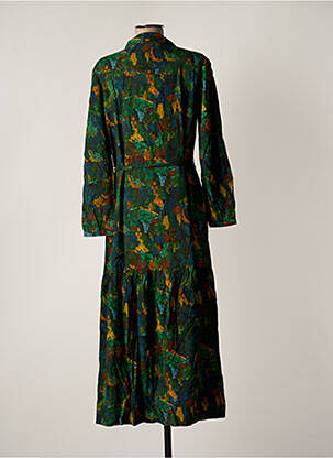 Robe longue manches longues manches longues bleu AGATHE & LOUISE femme