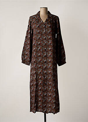 Robe longue manches longues manches longues noir AGATHE & LOUISE femme