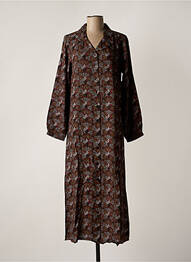 Robe longue manches longues manches longues noir AGATHE & LOUISE femme
