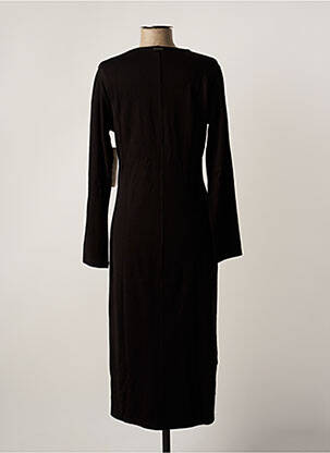 Robe mi-longue manches longues manches longues noir AGATHE & LOUISE femme