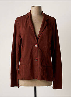 Blazer coupe cintrée marron AGATHE & LOUISE femme