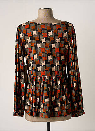 T-shirt manches longues manches longues orange AGATHE & LOUISE femme