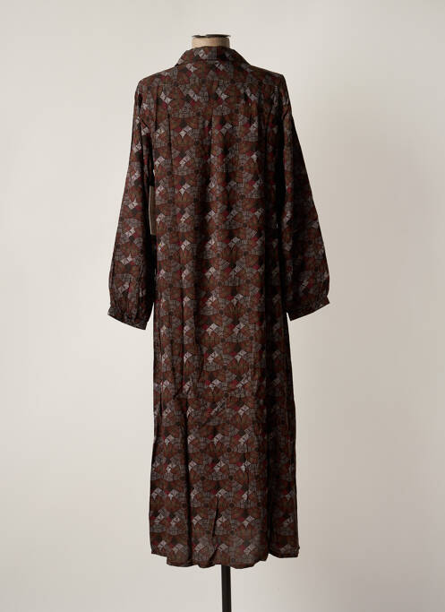 Robe longue manches longues manches longues noir AGATHE & LOUISE femme