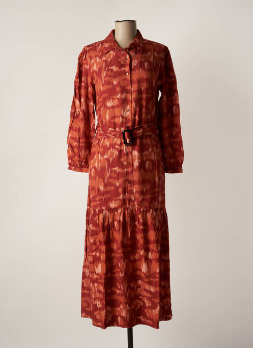 Robe longue marron AGATHE & LOUISE pour femme