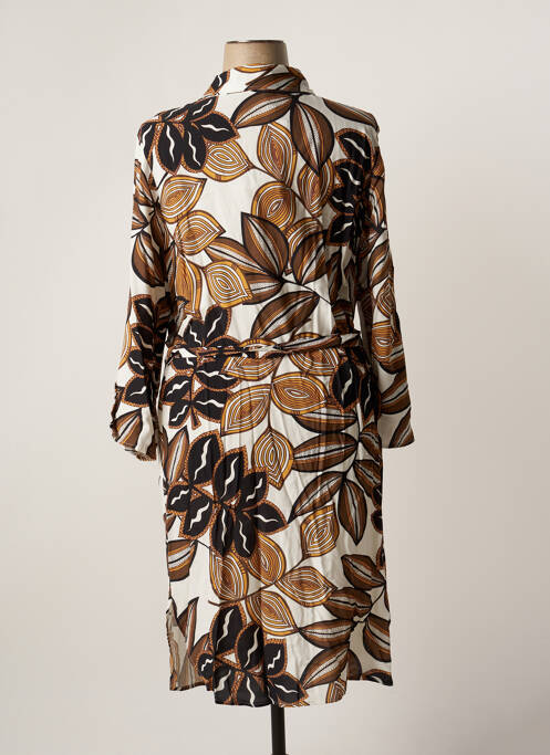 Robe mi-longue marron REVER MILE pour femme