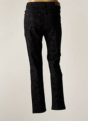 Pantalon slim tissage popeline taille normale noir AGATHE & LOUISE femme