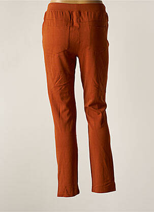 Pantalon slim taille élastique taille normale marron AGATHE & LOUISE femme