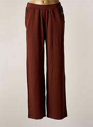 Pantalon droit stretch taille normale marron AGATHE & LOUISE femme