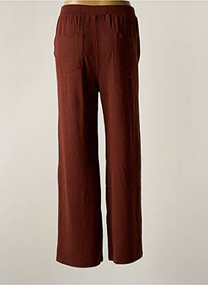 Pantalon droit stretch taille normale marron AGATHE & LOUISE femme