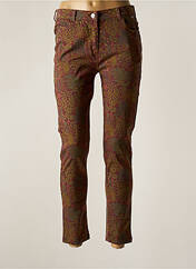 Pantalon slim marron AGATHE & LOUISE pour femme seconde vue