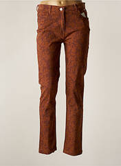 Pantalon slim marron AGATHE & LOUISE pour femme seconde vue