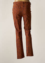 Pantalon slim marron AGATHE & LOUISE pour femme seconde vue