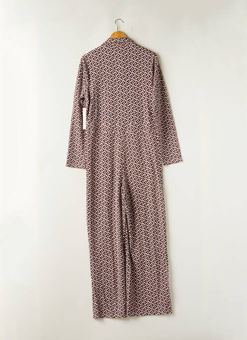 Combi-pantalon poches manches longues violet AGATHE & LOUISE femme