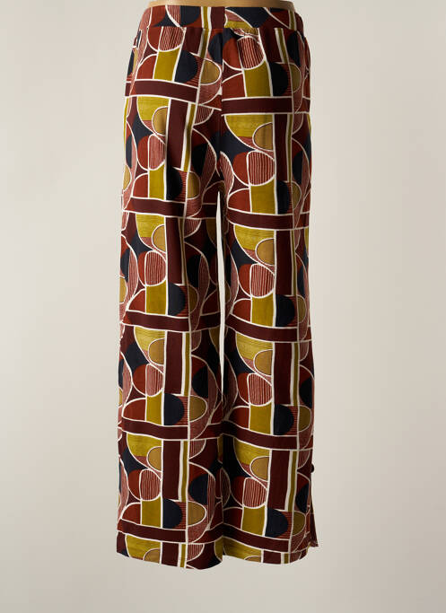 Pantalon large marron AGATHE & LOUISE pour femme