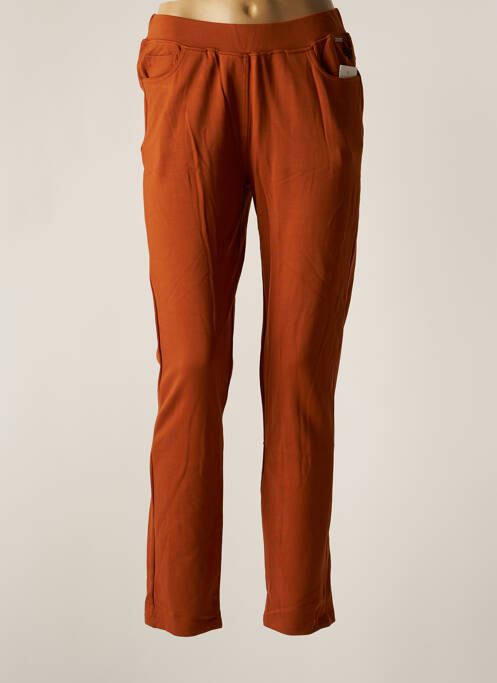 Pantalon slim marron AGATHE & LOUISE pour femme