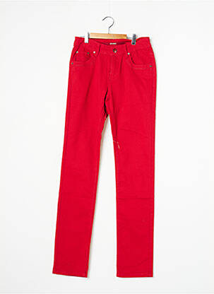Pantalon slim rouge ONADO femme