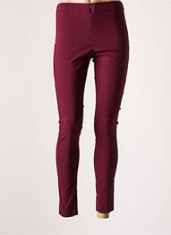 Jegging stretch taille normale violet LAUREN VIDAL femme