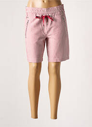 Bermuda taille élastique taille normale rouge STREET ONE femme