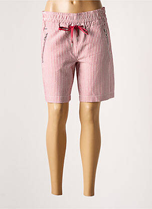 Bermuda taille élastique taille normale rouge STREET ONE femme
