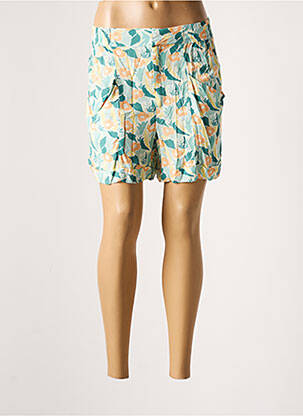 Short fermeture zippée sous rabat avec crochet taille haute vert TIFFOSI femme